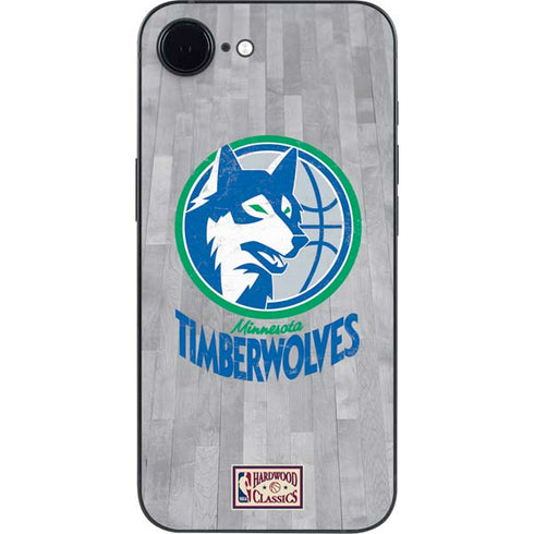 NBA Minnesota Timberwolves Hardwood Classics iPhone 16e Skin