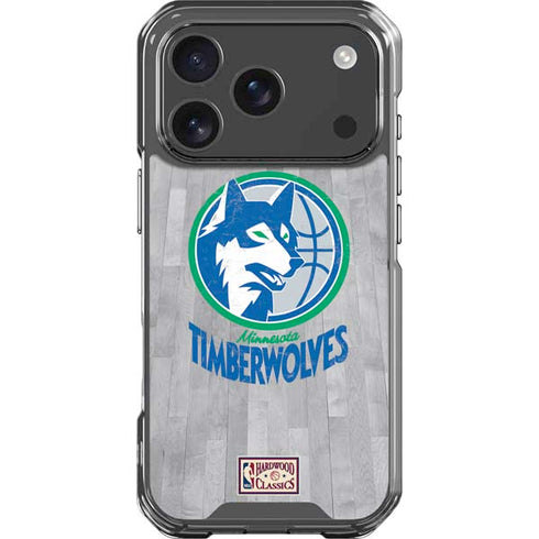 NBA Minnesota Timberwolves Hardwood Classics iPhone 18 Pro Clear Case