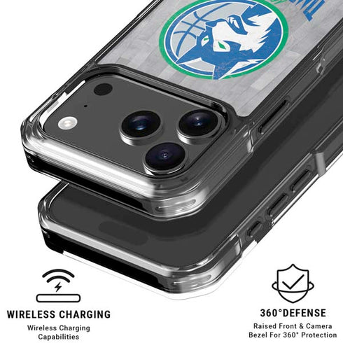 NBA Minnesota Timberwolves Hardwood Classics iPhone 18 Pro Clear Case