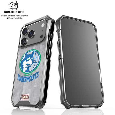 NBA Minnesota Timberwolves Hardwood Classics iPhone 18 Pro Clear Case