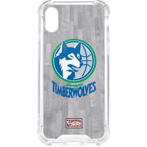 NBA Minnesota Timberwolves Hardwood Classics iPhone XS Clear Case