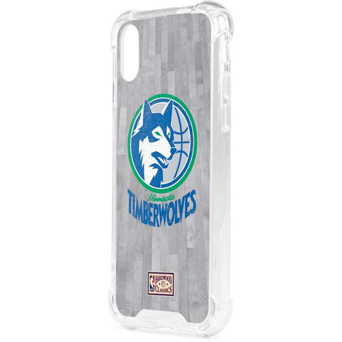 NBA Minnesota Timberwolves Hardwood Classics iPhone XS Clear Case
