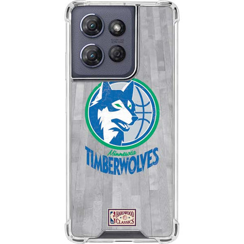 NBA Minnesota Timberwolves Hardwood Classics Moto G 5G (2025) Clear Case