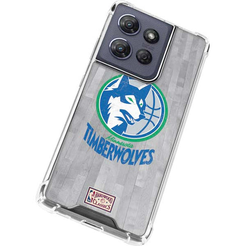 NBA Minnesota Timberwolves Hardwood Classics Moto G 5G (2025) Clear Case