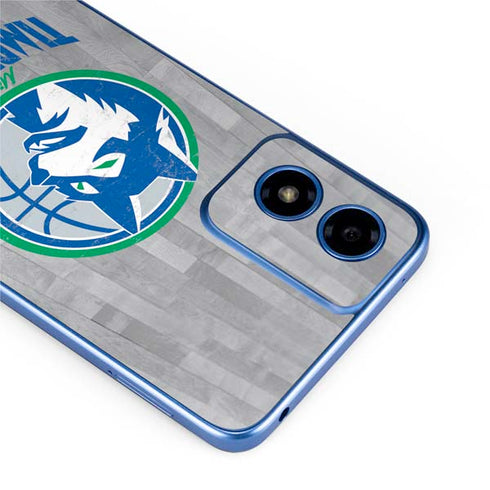 NBA Minnesota Timberwolves Hardwood Classics Moto G Play 4G (2024) Skin