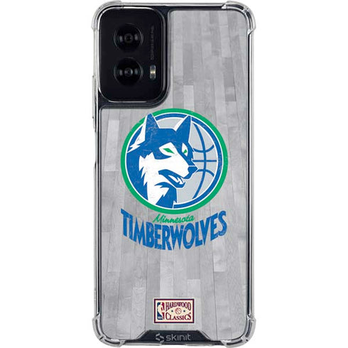NBA Minnesota Timberwolves Hardwood Classics Moto G Power 5G (2024) Clear Case
