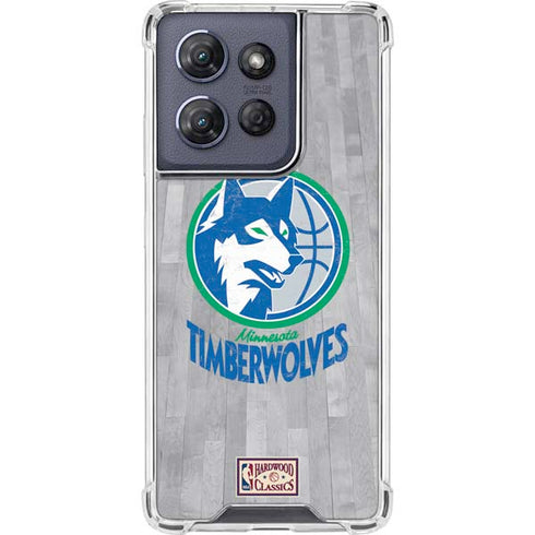 NBA Minnesota Timberwolves Hardwood Classics Moto G Stylus 5G (2025) Clear Case