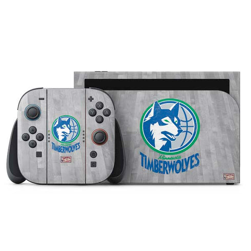 NBA Minnesota Timberwolves Hardwood Classics Nintendo Switch 2 (2025) with Joy-Con Skin