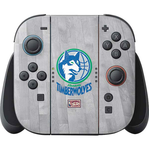NBA Minnesota Timberwolves Hardwood Classics Nintendo Switch 2 (2025) Joy-Con Controller Skin