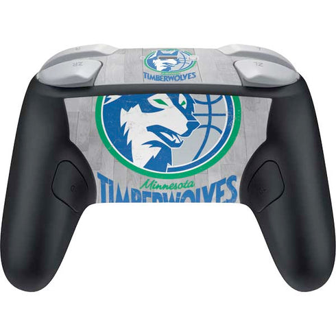 NBA Minnesota Timberwolves Hardwood Classics Nintendo Switch 2 (2025) Pro Controller Skin