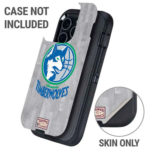 NBA Minnesota Timberwolves Hardwood Classics Otterbox Defender iPhone Skin