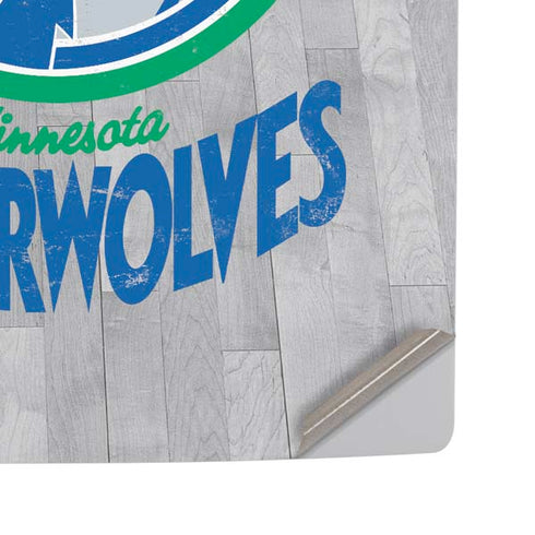 NBA Minnesota Timberwolves Hardwood Classics PS5 Pro Disk Console Skin