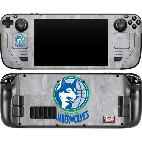 NBA Minnesota Timberwolves Hardwood Classics Steam Deck Handheld Gaming Computer OLED Skin