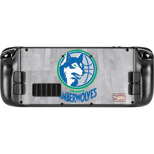 NBA Minnesota Timberwolves Hardwood Classics Steam Deck Handheld Gaming Computer OLED Skin