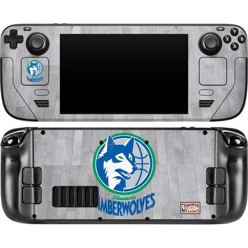 NBA Minnesota Timberwolves Hardwood Classics Steam Deck Handheld Gaming Computer Skin