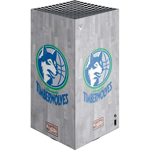 NBA Minnesota Timberwolves Hardwood Classics XBox Series X Digital Edition Console Skin