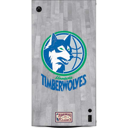 NBA Minnesota Timberwolves Hardwood Classics XBox Series X Digital Edition Console Skin