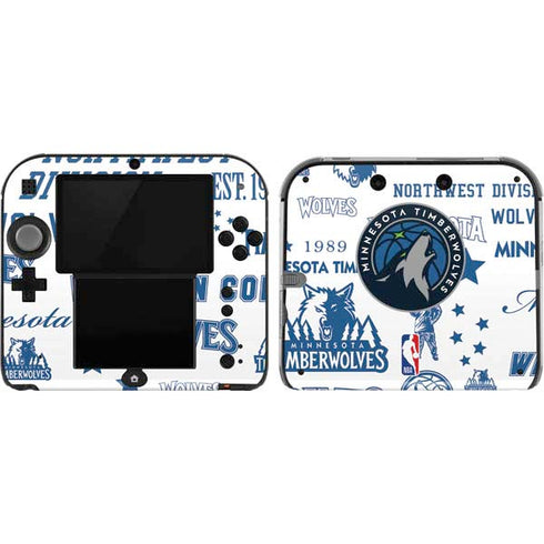 NBA Minnesota Timberwolves Historic Blast Nintendo 2DS Skin