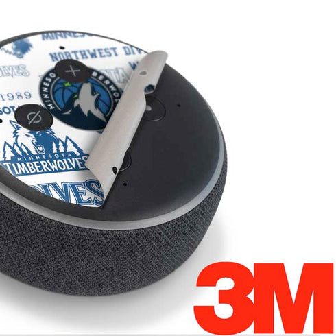 NBA Minnesota Timberwolves Historic Blast Amazon Echo Dot Skin
