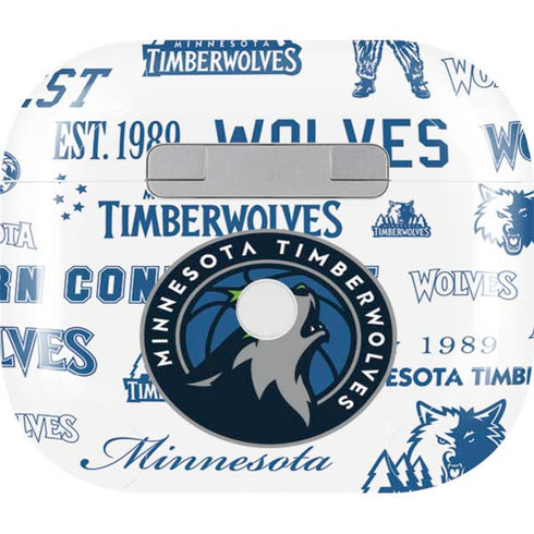 NBA Minnesota Timberwolves Historic Blast Apple AirPods (3rd Gen 2021) Skin
