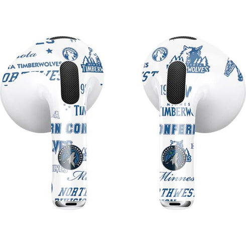 NBA Minnesota Timberwolves Historic Blast Apple AirPods (3rd Gen 2021) Skin