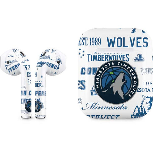 NBA Minnesota Timberwolves Historic Blast Apple AirPods Skin