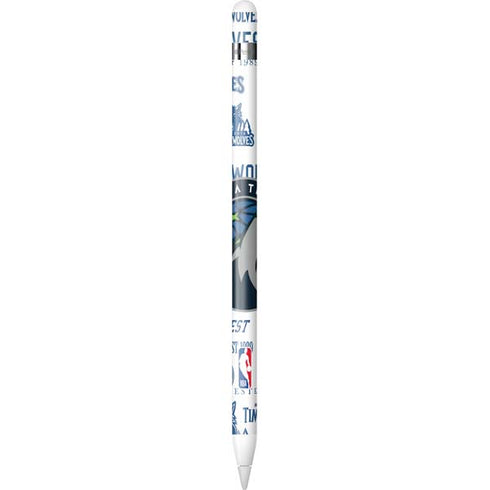 NBA Minnesota Timberwolves Historic Blast Apple Pencil (1st Gen, 2017) Skin