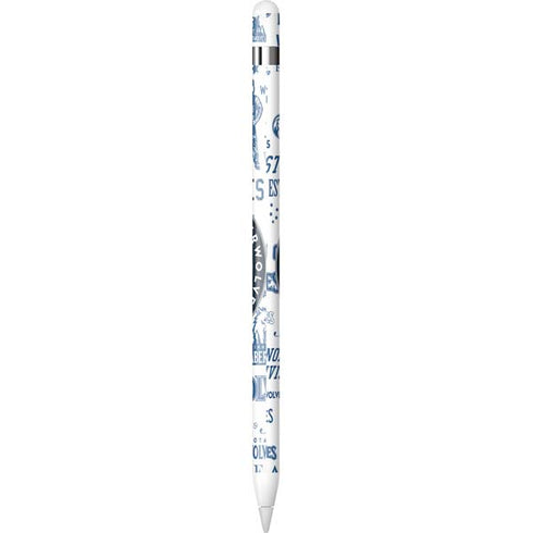 NBA Minnesota Timberwolves Historic Blast Apple Pencil (1st Gen, 2017) Skin