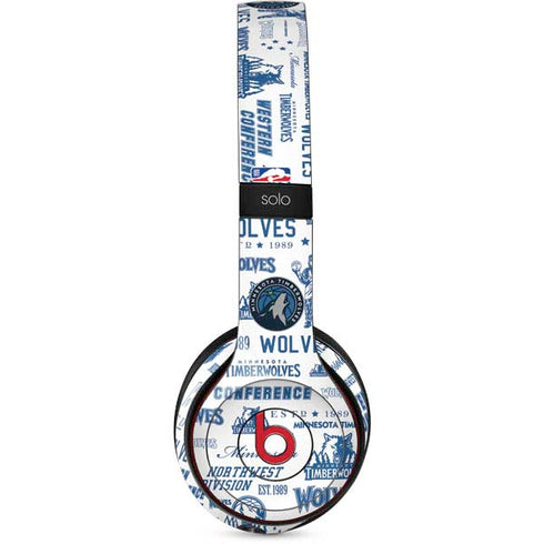 NBA Minnesota Timberwolves Historic Blast Beats Solo 2 Wireless Skin