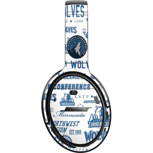 NBA Minnesota Timberwolves Historic Blast Bose QuietComfort 35 Headphones Skin
