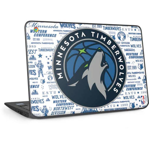 NBA Minnesota Timberwolves Historic Blast HP Chromebook Skin