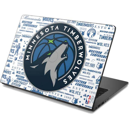 NBA Minnesota Timberwolves Historic Blast Dell Chromebook Skin
