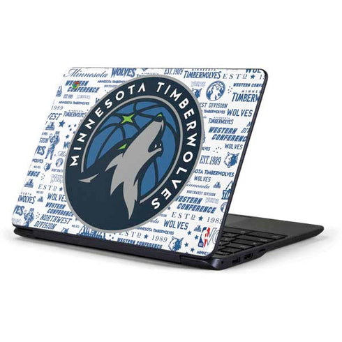 NBA Minnesota Timberwolves Historic Blast Samsung Chromebook Skin