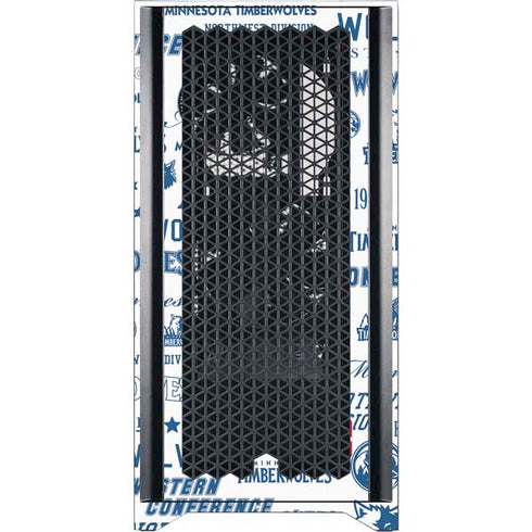 NBA Minnesota Timberwolves Historic Blast Corsair 4000D Tempered Glass Mid-Tower ATX Case Skin