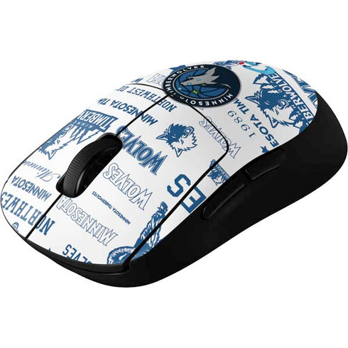 NBA Minnesota Timberwolves Historic Blast G Pro Wireless Gaming Mouse Skin