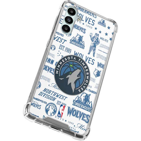 NBA Minnesota Timberwolves Historic Blast Galaxy A14 5G Clear Case