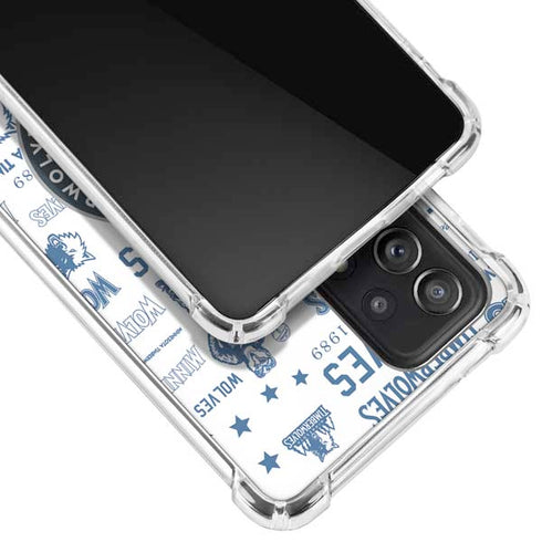 NBA Minnesota Timberwolves Historic Blast Galaxy A52 5G Clear Case