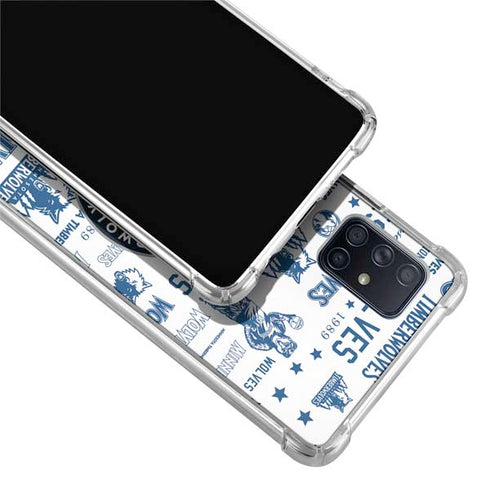 NBA Minnesota Timberwolves Historic Blast Galaxy A71 5G Clear Case