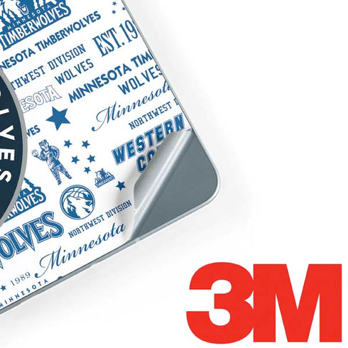 NBA Minnesota Timberwolves Historic Blast Galaxy Book 12in Skin