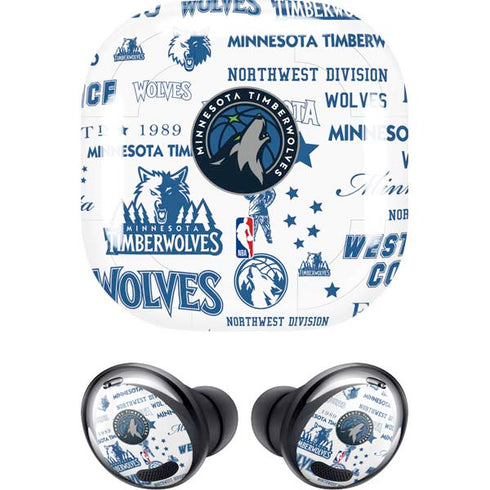 NBA Minnesota Timberwolves Historic Blast Galaxy Buds Pro Skin