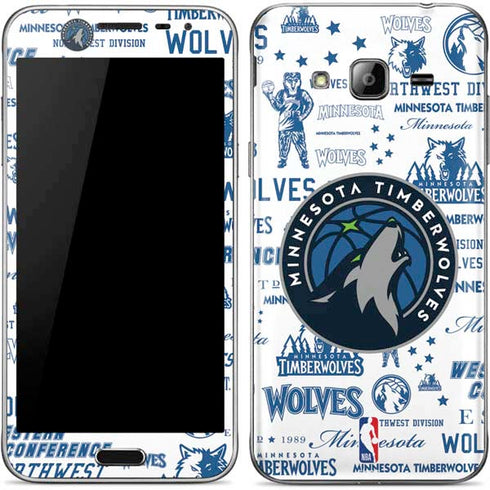 NBA Minnesota Timberwolves Historic Blast Galaxy J3 Skin