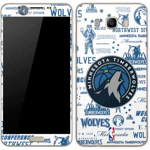 NBA Minnesota Timberwolves Historic Blast Galaxy J7 Skin