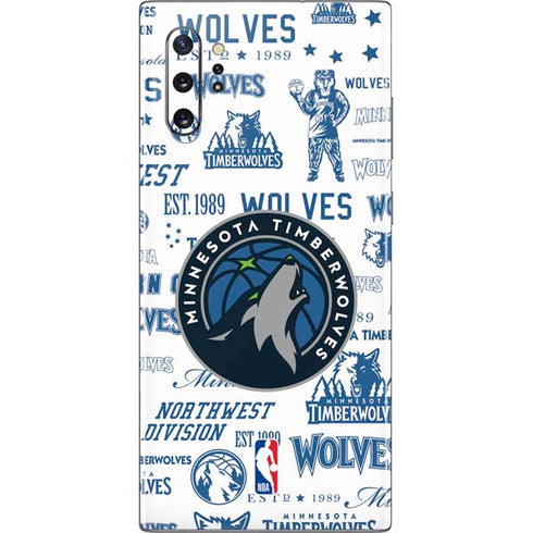 NBA Minnesota Timberwolves Historic Blast Galaxy Note 10 Plus Skin