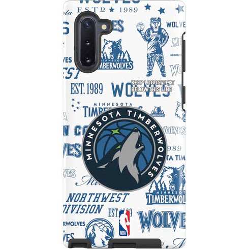 NBA Minnesota Timberwolves Historic Blast Galaxy Note 10 Pro Case