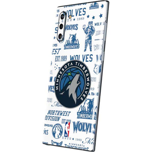 NBA Minnesota Timberwolves Historic Blast Galaxy Note 10 Skin