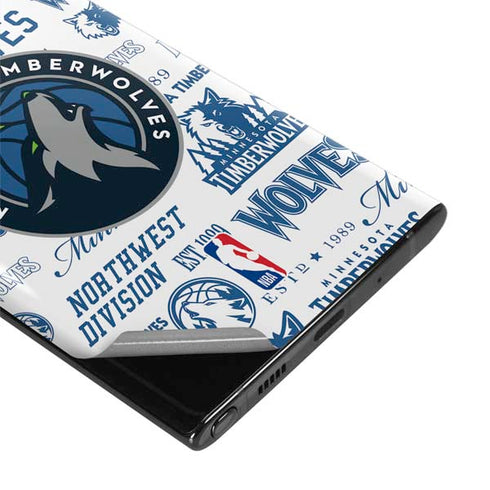NBA Minnesota Timberwolves Historic Blast Galaxy Note 10 Skin