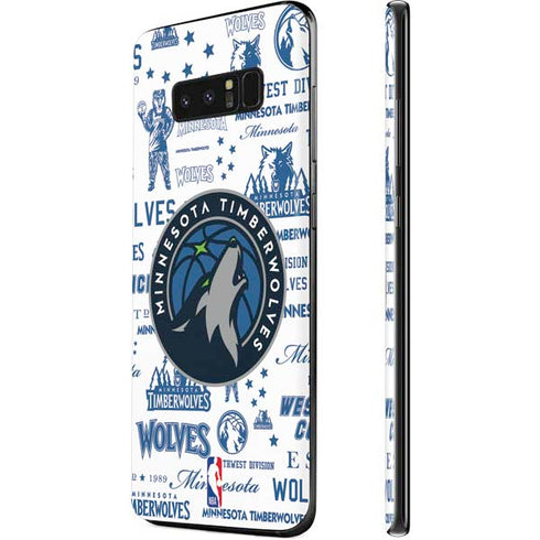 NBA Minnesota Timberwolves Historic Blast Galaxy Note 8 Skin