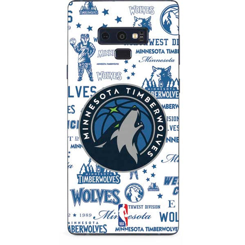 NBA Minnesota Timberwolves Historic Blast Galaxy Note 9 Skin