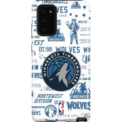 NBA Minnesota Timberwolves Historic Blast Galaxy Note20 5G Pro Case