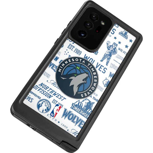 NBA Minnesota Timberwolves Historic Blast Galaxy Note20 Ultra 5G Waterproof Case